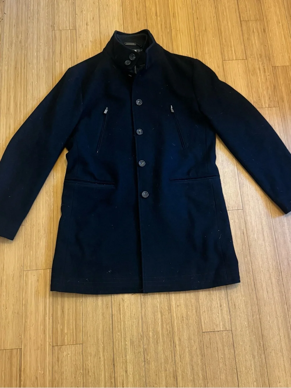 Michael Kors Men's Black Peacoat